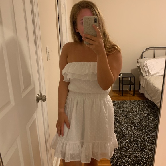 Lilly Pulitzer White Lace Summer Strapless Dress - Picture 1 of 3